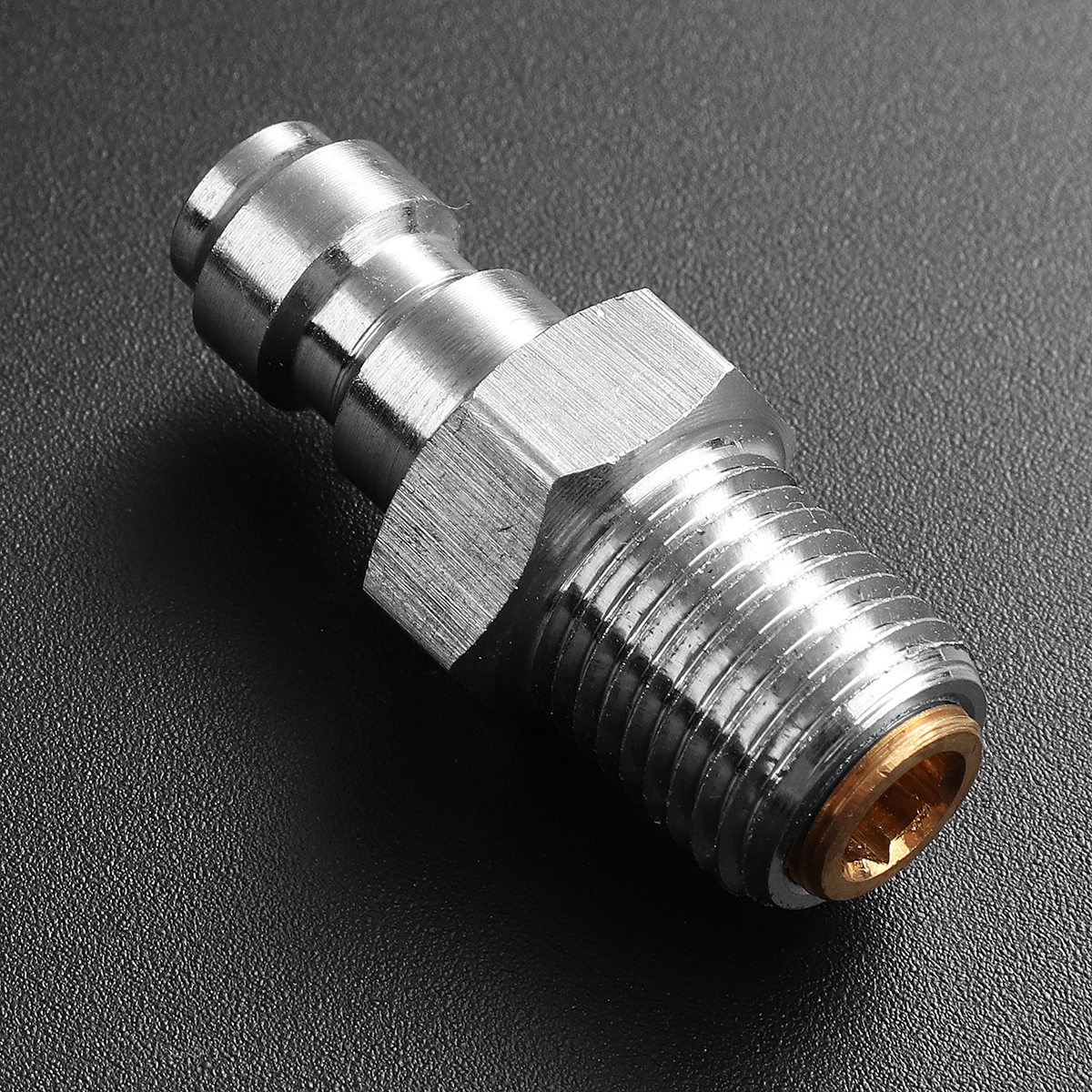 

Paintball PCP Fill Nipple Adapter Stainless Steel 8mm Thread One Way Foster Connector 1/8'' BSPP