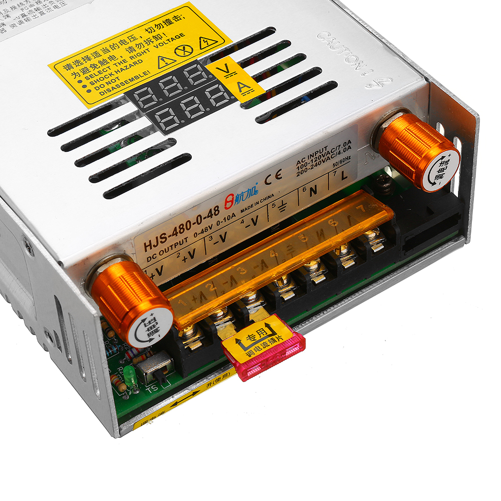 AC110/220 to DC 0-24V/48V Current Voltage Adjustable Switching Mode Power Supply 