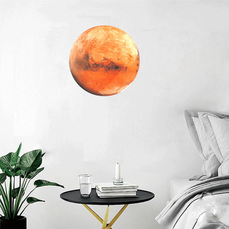 

30Cm Large Moon Glow In The Dark Noctilucence Planet Celestial Stickers Luminous DIY Wall Sticker Living Home Decor