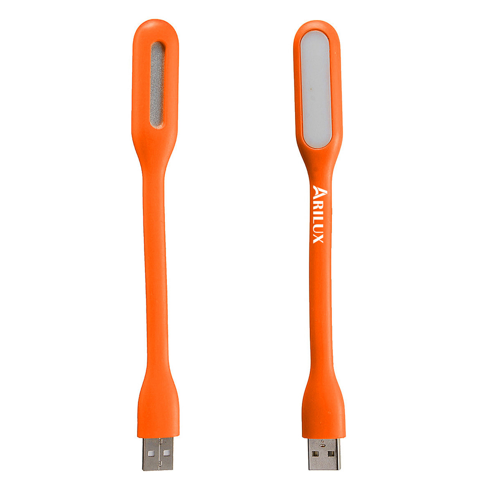 

2pcs ARILUX® HL-NL01 Orange Portable LED USB Light For Computer Notebook PC Laptop Power Bank