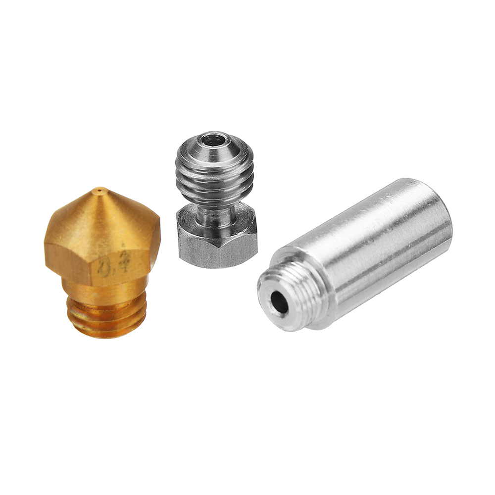 

MK10 All Metal Hotend Conversion Kit with 0.4mm Brass Nozzle for 3D Printer 1.75mm Filament