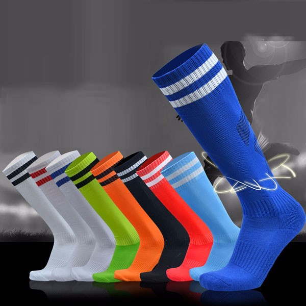 

Men Adults Football Stripes Thickened Bottom Socks Long Tube Hygroscopic Anti Skid Sports Socks