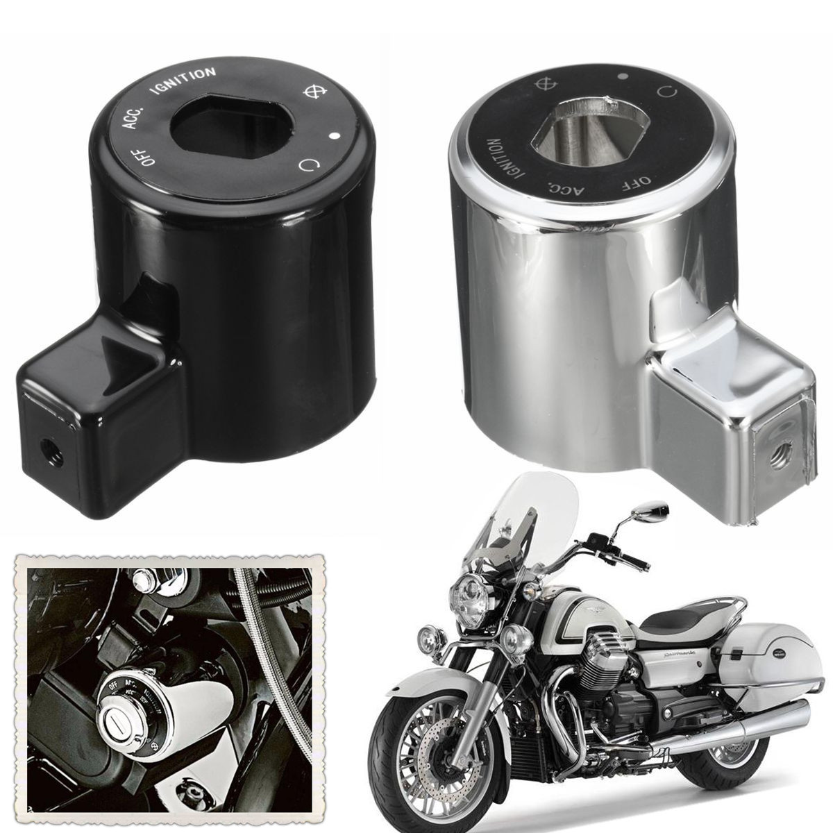 

Ignition Control Switch Cover Cap For Harley Sportster Iron XL 883 XL883N 1200