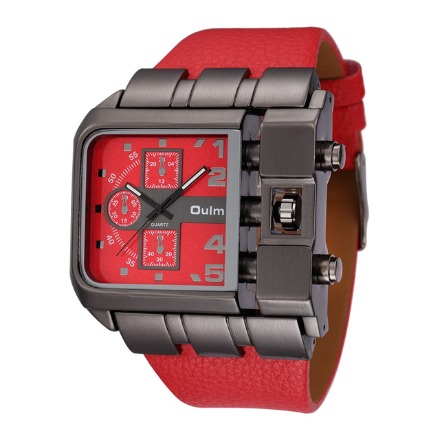

OULM 3364 Fashionable Square Dial Creative Watch