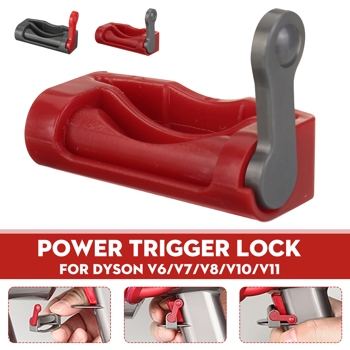 Find Trigger Lock Replacement for Dyson V6 V7 V8 V10 V11 Vacuum Cleaner [Not-original] for Sale on Gipsybee.com with cryptocurrencies