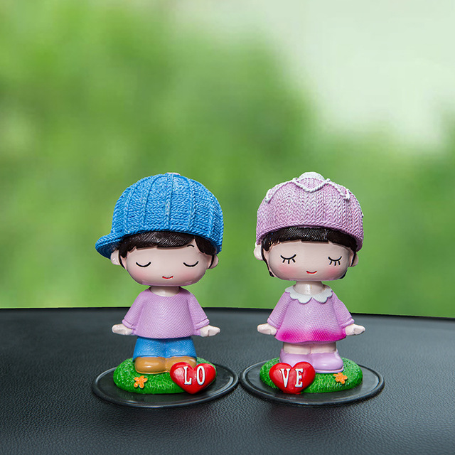 

Creative Car Car Interior Love Couple Decoration Resin Crafts Valentine's Day Gift