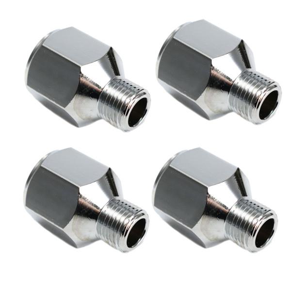 

4pcs Airbrush Hose Adaptor Fitting 1/4 Inch BSP Female to 1/8 Inch BSP Male Connector