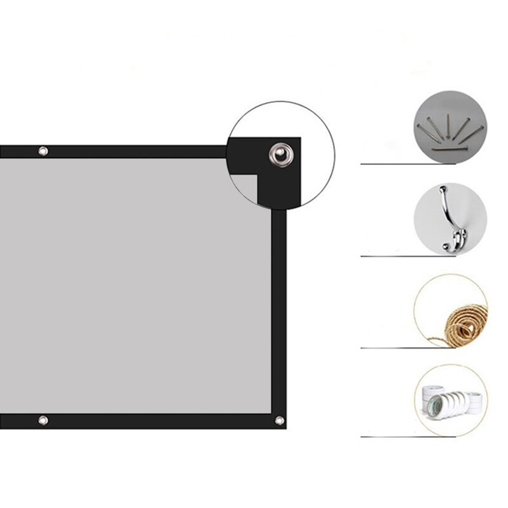 Find 120 Inch Full HD Thinyou 3D Projector Screen 16 9 Throw Ratio Simple Grey Plastic Fabric Fiber Portable Curtain HD for Movie Home Theater Indoor Outdoor for Sale on Gipsybee.com with cryptocurrencies