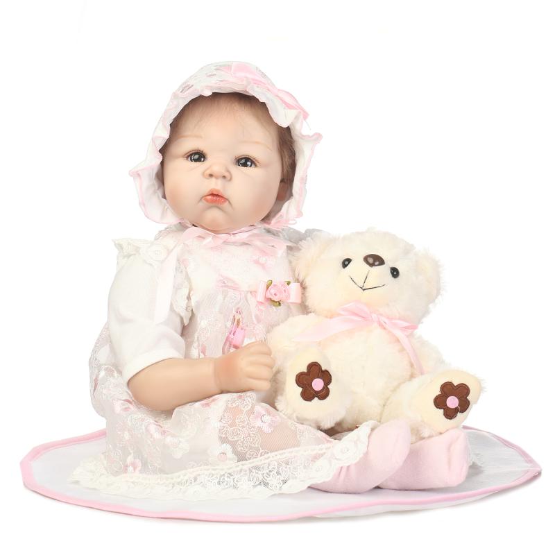

NPK Reborn Baby Doll Christmas Gift 50CM Collective Toys Full Silicone Vinyl Babies Girl
