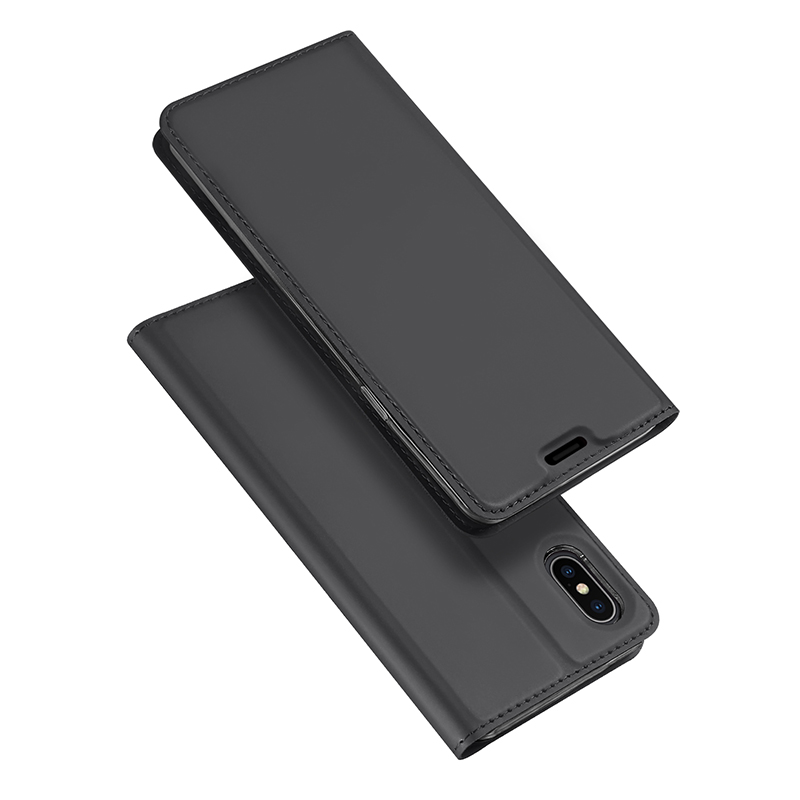 

DUX DUCIS Protective Case For iPhone XS Max Magnetic Flip Wallet Card Slot Kickstand