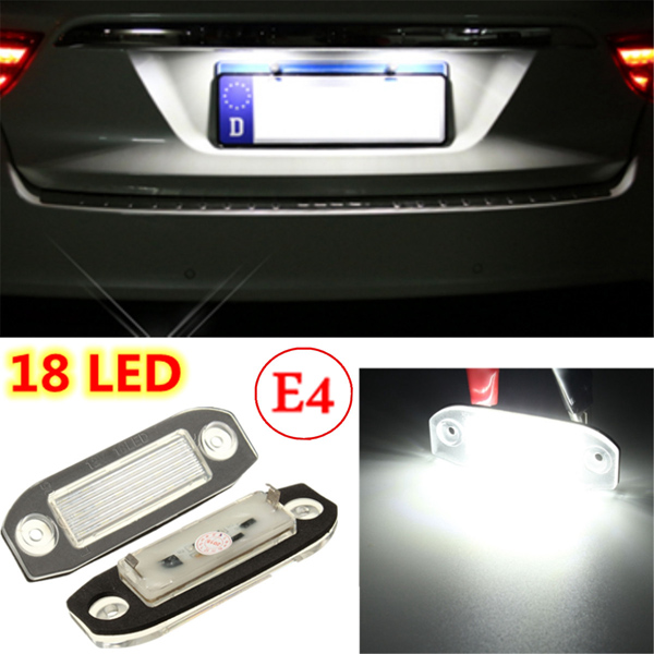 

2x LED Licence Number Plate Light For Volvo C70 S40 S60 V50 V60 V70 XC60 XC90