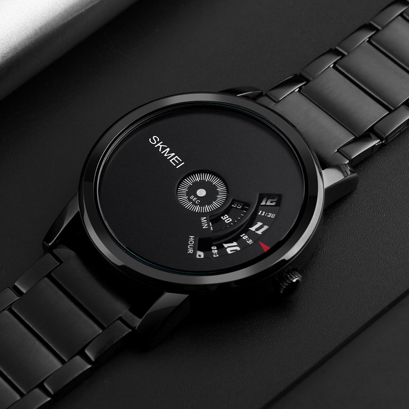 

SKMEI 1260 Creative Watch Luxury Male Stainless Steel Strap Quartz Business Wrist Watch