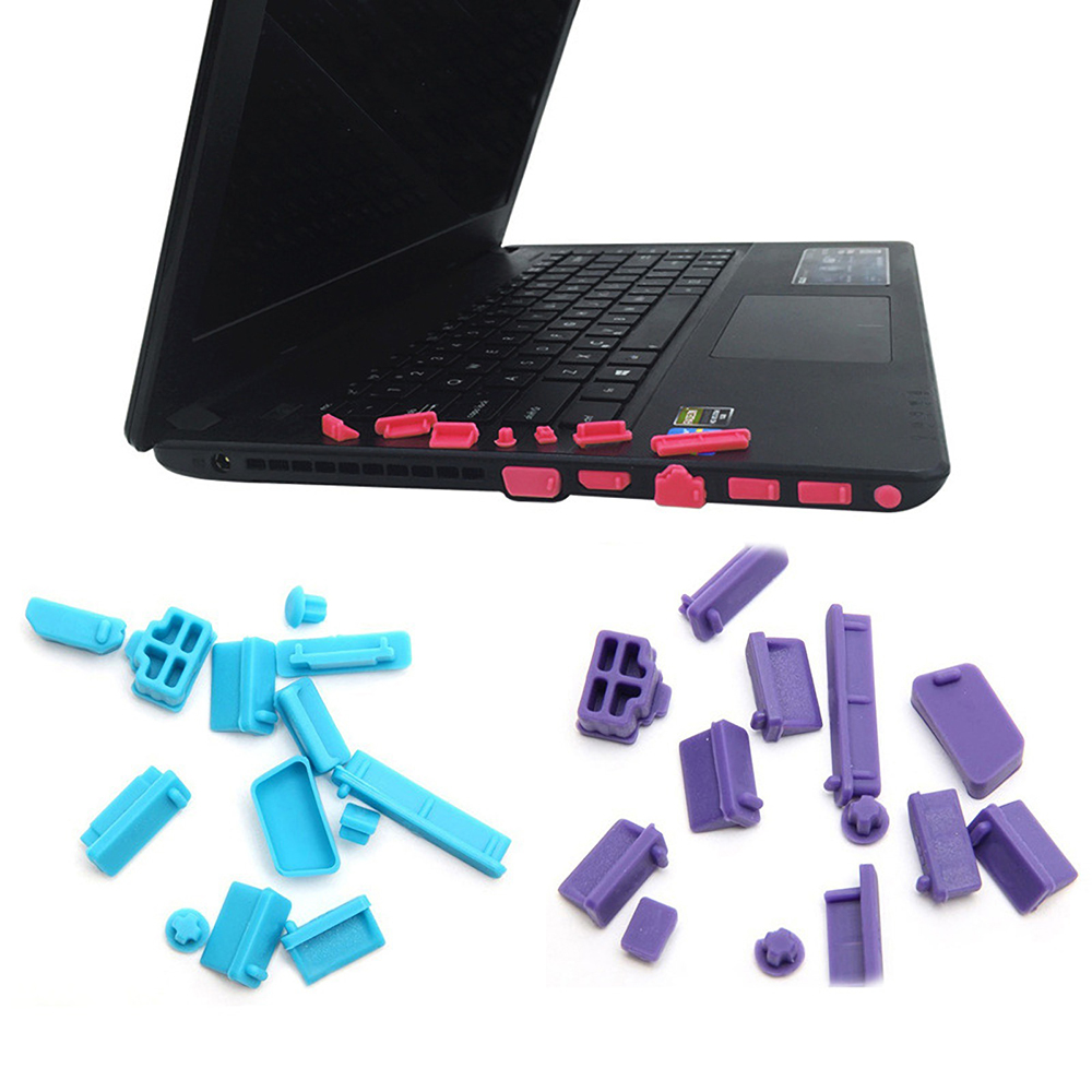 Find 13PCS A Set Universal Laptop Dust Plug Laptop Notebook PC Silicone Computer USB VGA SD HDMI Ports Dust Proof Rubber Cover for Sale on Gipsybee.com with cryptocurrencies