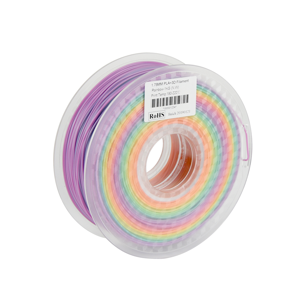 

Two Trees® 1KG/Roll 1.75mm PLA+ 11 Colors Combination Mixed Color Gradient None Bubble Filament for 3D Printer