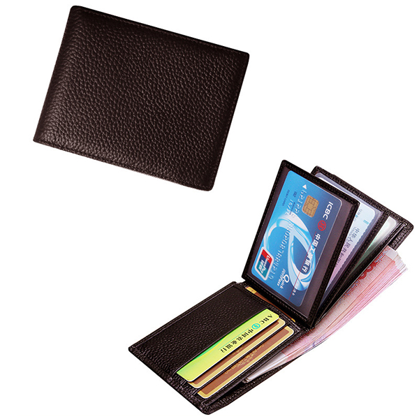 

Men Genuine Leather Horizontal Multi-functional Wallet