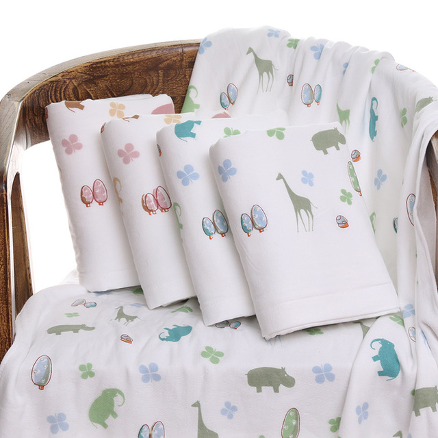 

Gaoyang Double-layer Fabric Cotton Printing Deer Bath Towel Absorbent Gift Adult Large Bath Towel