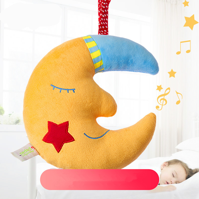 

Желтая Луна Спокойной ночи Музыка Baby Bell Toy Дети Детский Подарок Украшение Комнаты Мягкие Плюшевые Игрушки