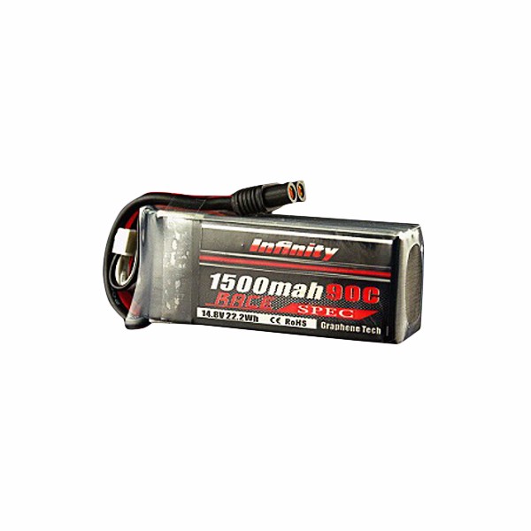 

AHTECH Infinity 1500mah 14.8V 90C 4S1P Race Spec Lipo Battery for RC Drone