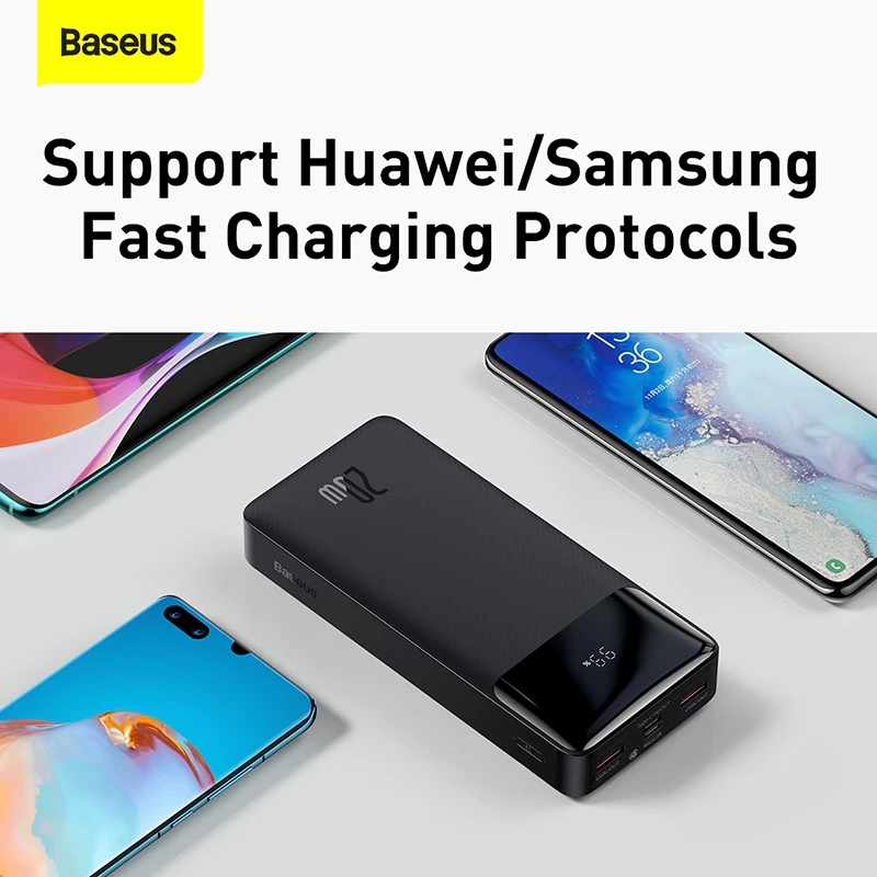 Find Baseus 30000mAh 111Wh 20W PD Power Bank External Battery Power Supply With 20W USB C PD 18W USB A 2 QC3 0 Output FCP AFC Fast Charging For iPhone 13 Pro Max For Samsung Galaxy S21 5G for Sale on Gipsybee.com with cryptocurrencies