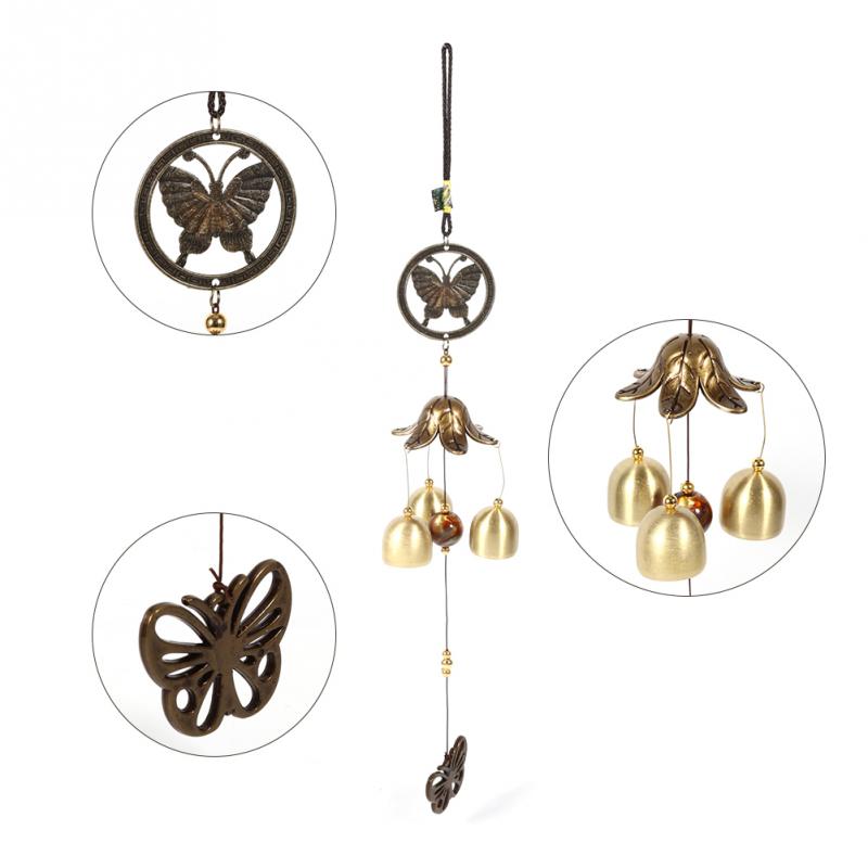 

KCASA Creative Metal Butterfly Decor Wind Chimes Church Outdoor Bells Hanging Garden Decorations Dolphin Bells Ornaments Indoor Outdoor Decoration Garden Courtyard Home Decoration Good Fortune Gift