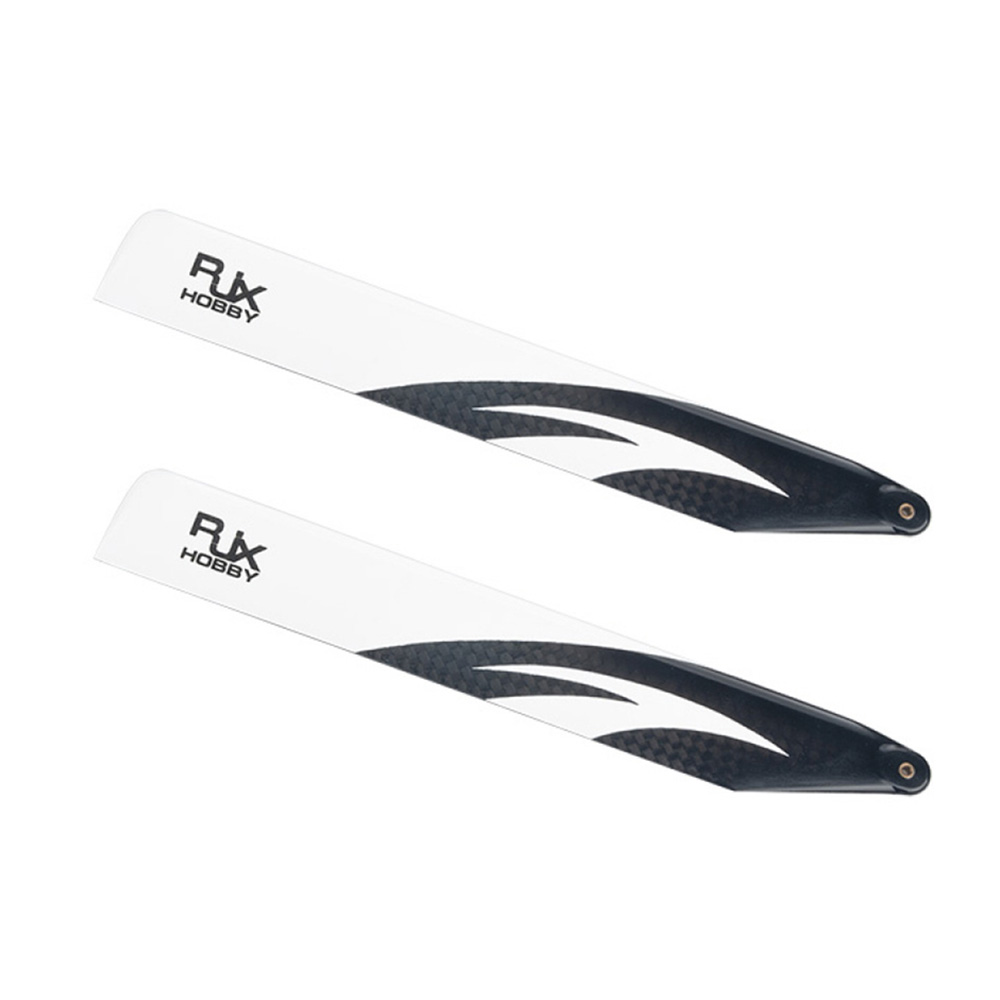 

1 Pair RJX 155mm Carbon Fiber Main Blade For Blade 180CFX XK K130 RC Helicopter White