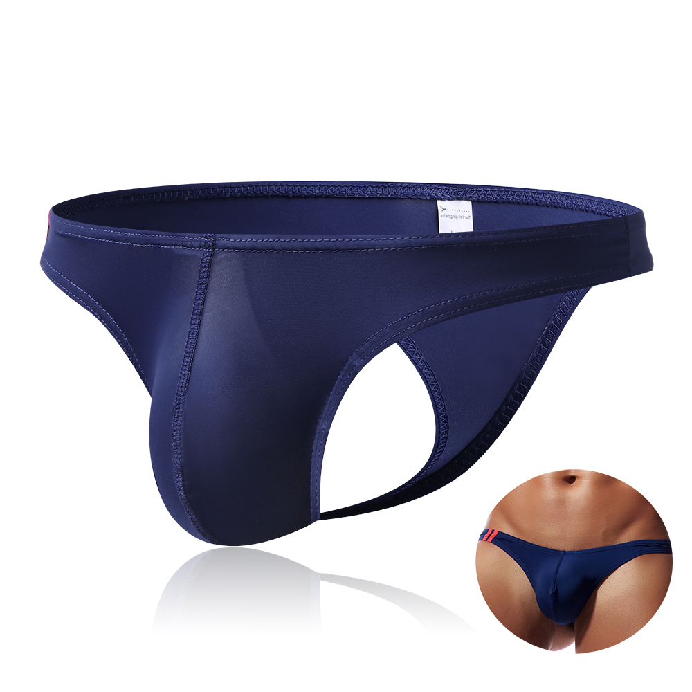 

Soft Small Bikinis Crotchless Elastic Thong Briefs for Men