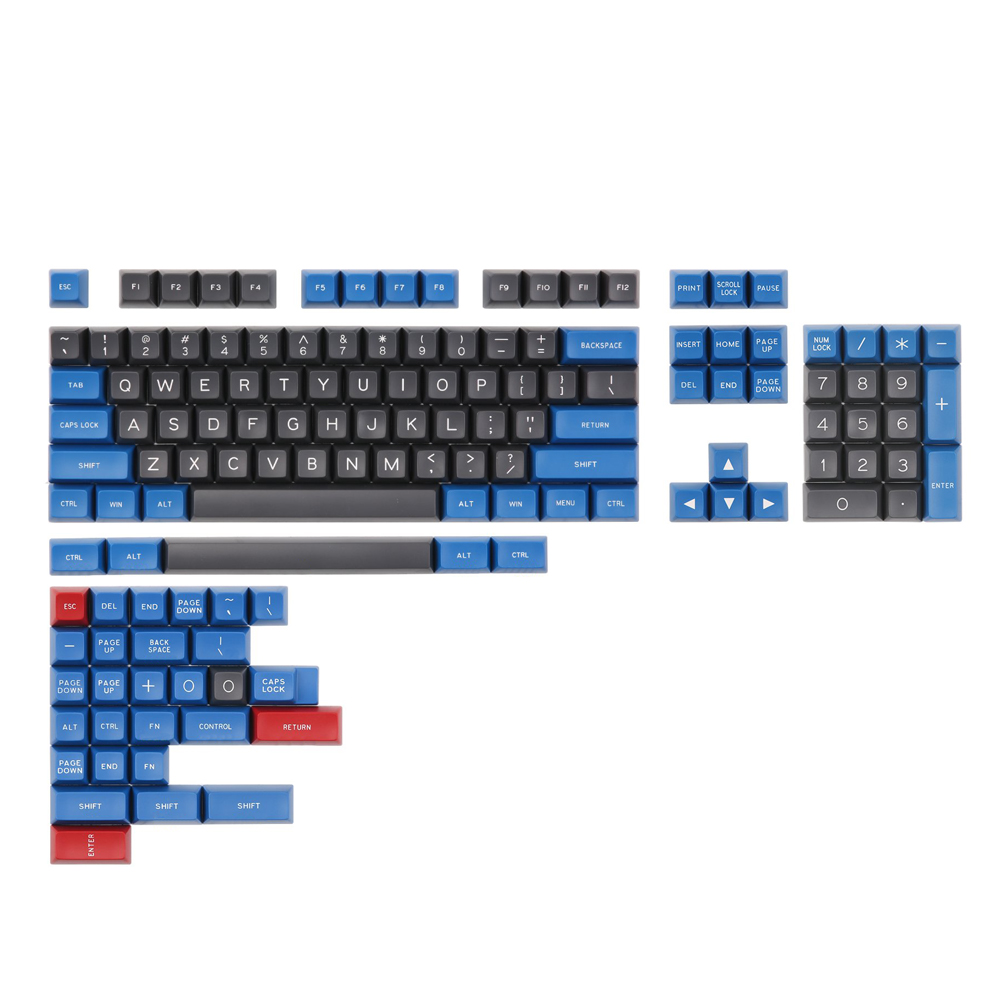 

Maxkey Blue & Gray 137 Key SA Profile ABS Keycaps Keycap Set for Mechanical Keyboard