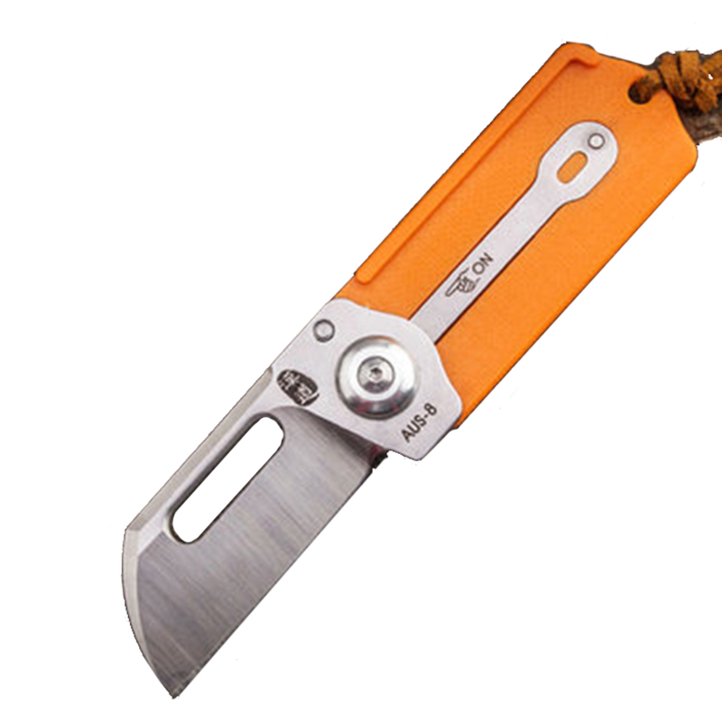 

HX OUTDOORS 110MM Mini EDC Military Knife Outdoor Survival Knife MultiFunction Key Chain Tool