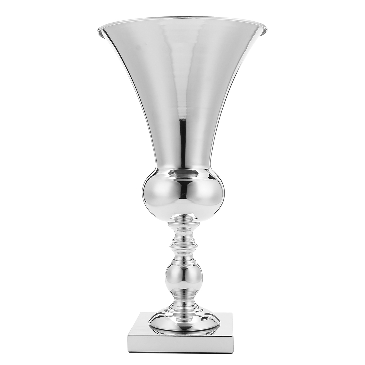 

50cm Iron Luxury Flower Vase Display Wedding Table Centrepiece Home Party Decor Silver