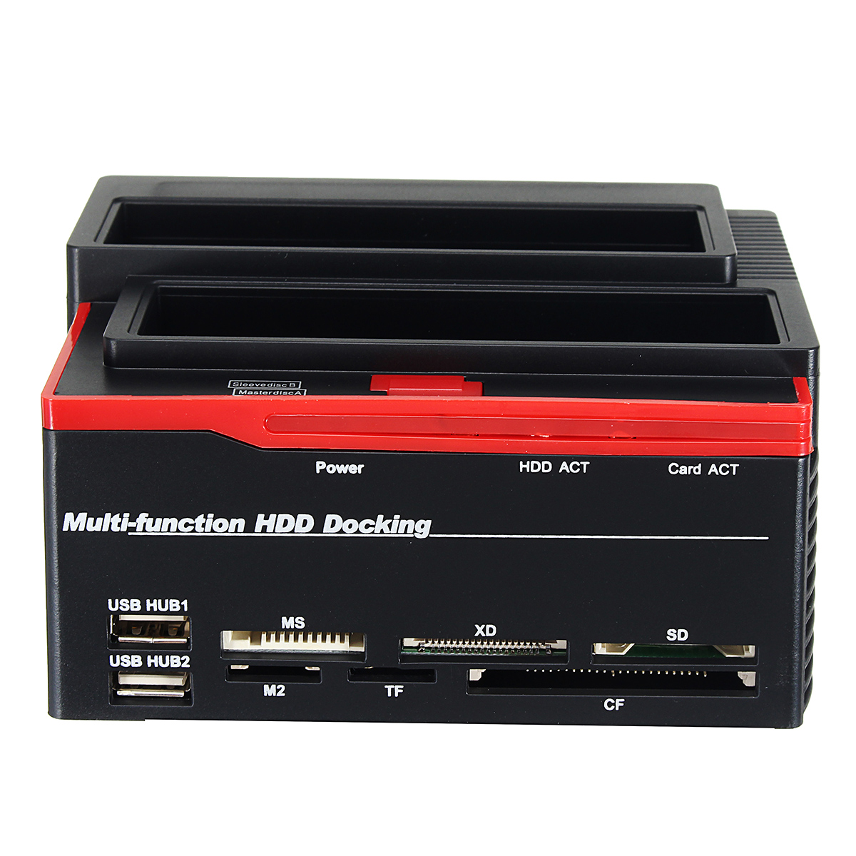 

2.5/3.5" SATA IDE HDD Docking Station Offline Clone Hard Drive Enclosure USB2.0 HUB Card Reader US