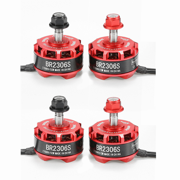 

4X Racerstar Racing Edition 2306 BR2306S 2700KV 2-4S Brushless Motor For X210 X220 250 RC Drone FPV Racing
