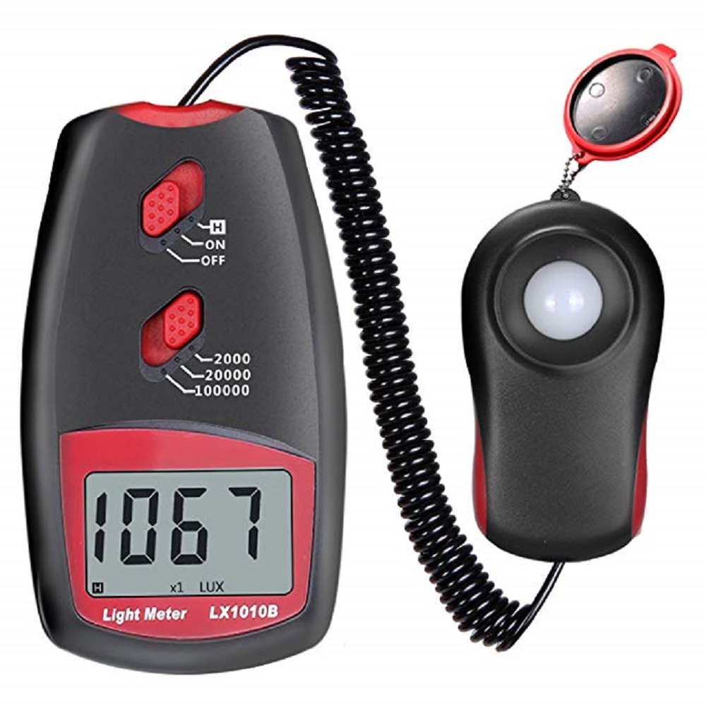 

LX1010B Portable Lux Meter 2000Lux~50000Lux Data Hold Light Intensity Measurement