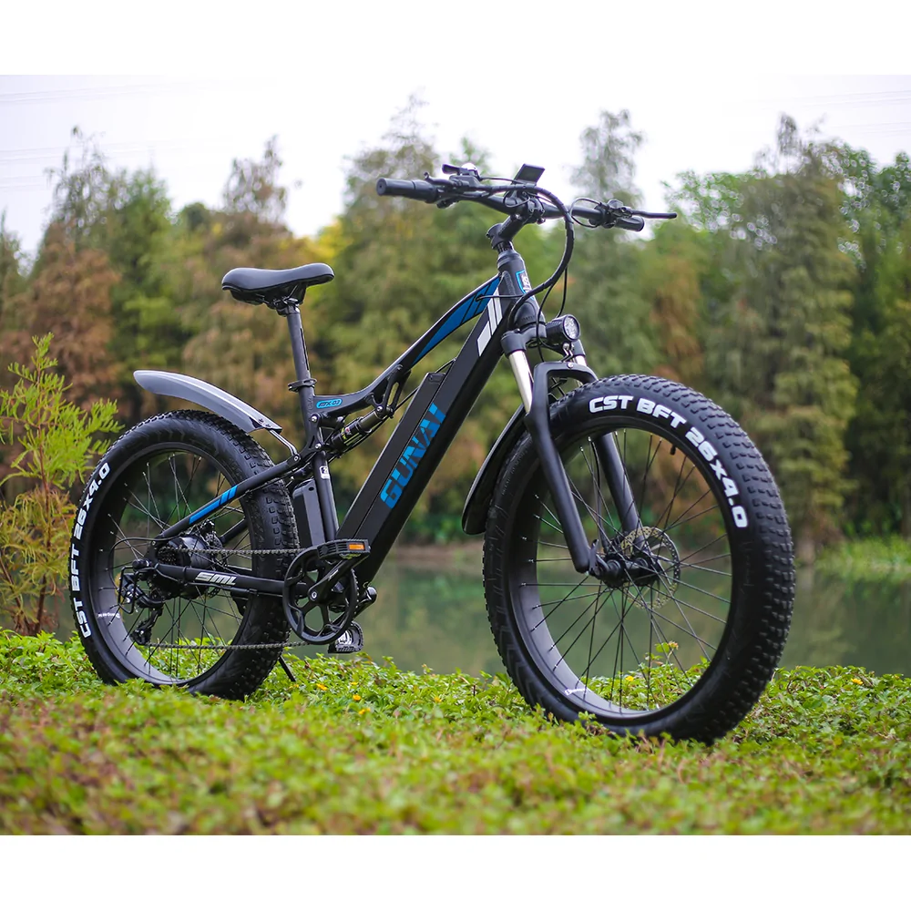 GUNAI MX03 1000W 48V 17AH 26 “Bicicleta elétrica 40km / h Velocidade máxima 90km Quilometragem 150kg Carga máxima – Preto