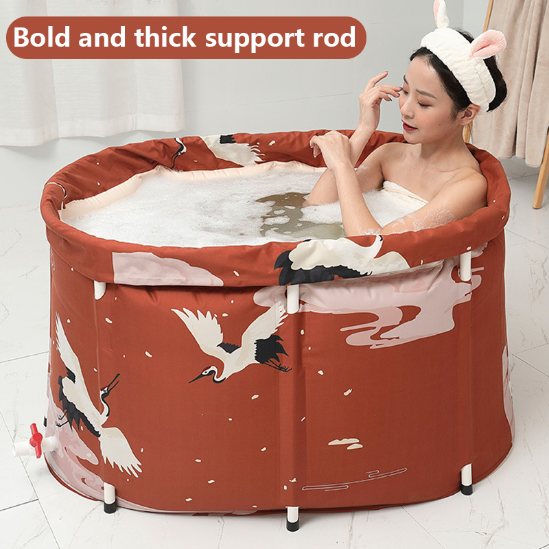 Crane Folding Bathtub Water Tub Indoor Outdoor Portable Adult Spa Bath Bucket 3