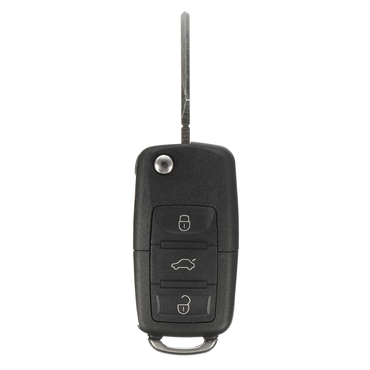 

3 Button Flip Keyless Uncut Key Entry Remote Control Fob ID48 Chip 433MHz For VW