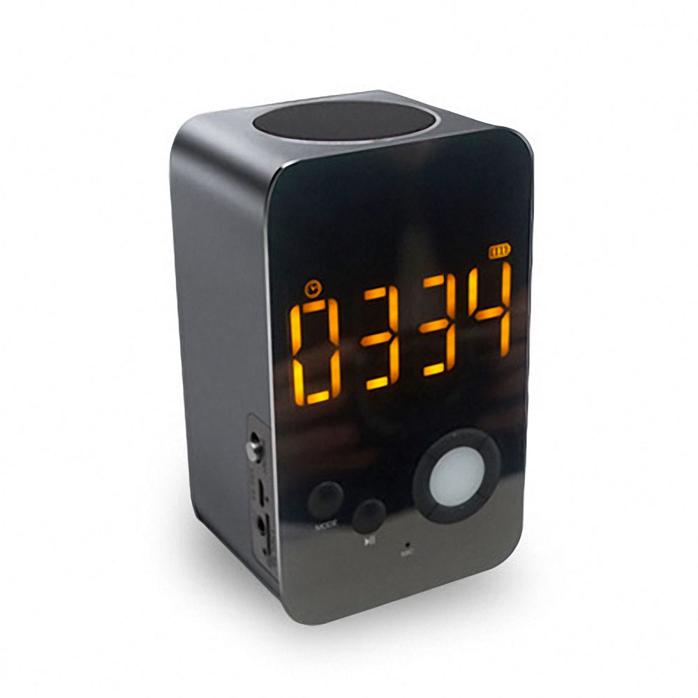 

Musky DY38 bluetooth Audio Mirror Alarm Clock Wireless bluetooth Speaker with FM Radio Function