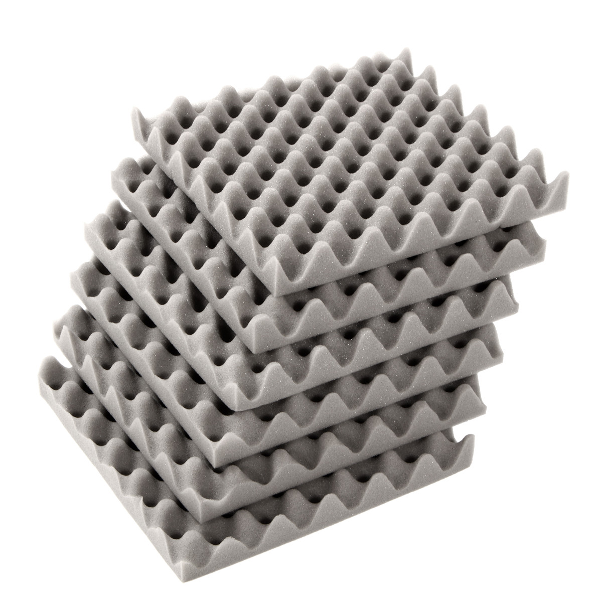 

6Pcs 30x30x4cm Acoustic Soundproofing Foam Tiles Convoluted Egg Studio Sound Insulation Cotton