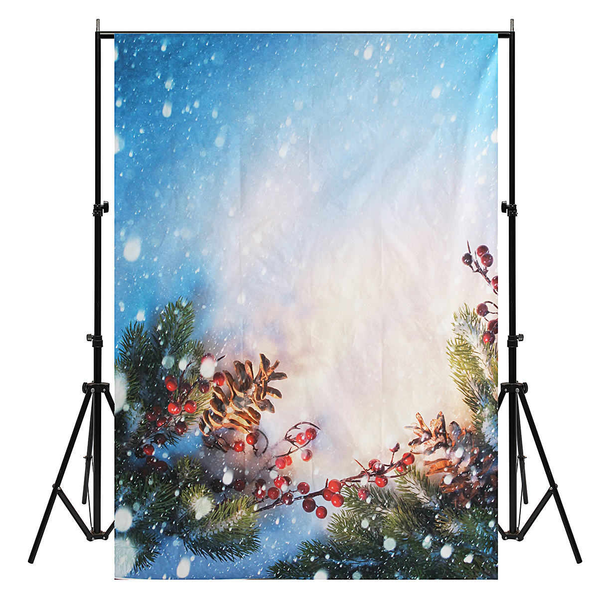 

5X7ft Christmas Snow Vinyl Photography Studio Backdrop Photo Background