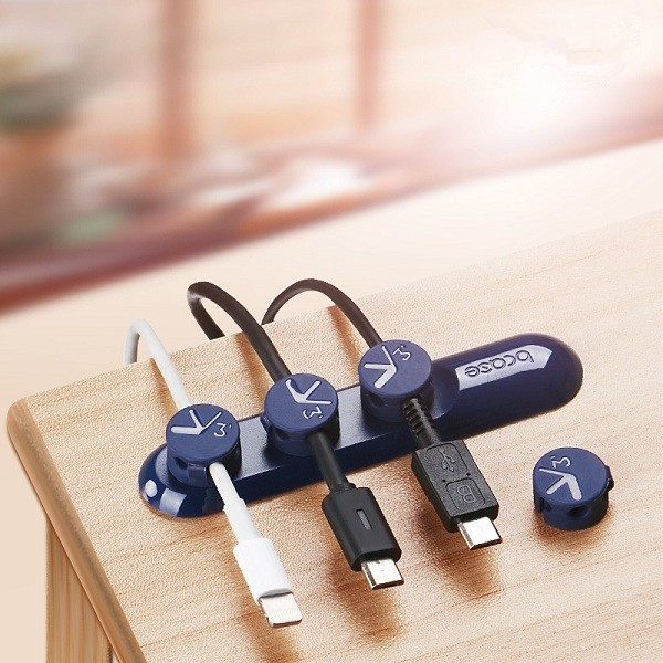 

Bcase TUP Magnetic Desktop Cable Clips Cord Management Tiny 3 Size in 1 Wire Cable Organizer