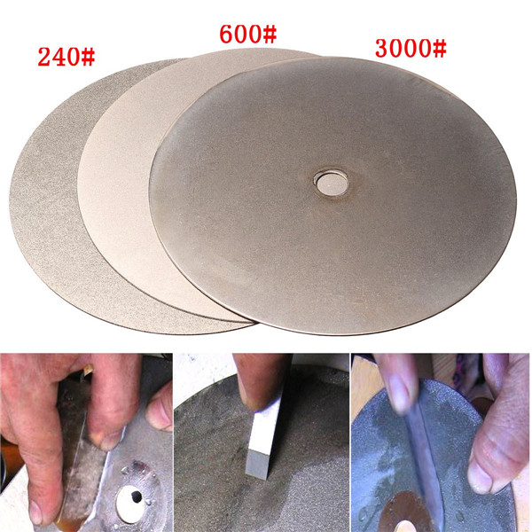 

3pcs 6 Inch 240 600 3000 Grit Diamond Wheel Diamond Coated Diamond Grinding Disc Grinding Wheel