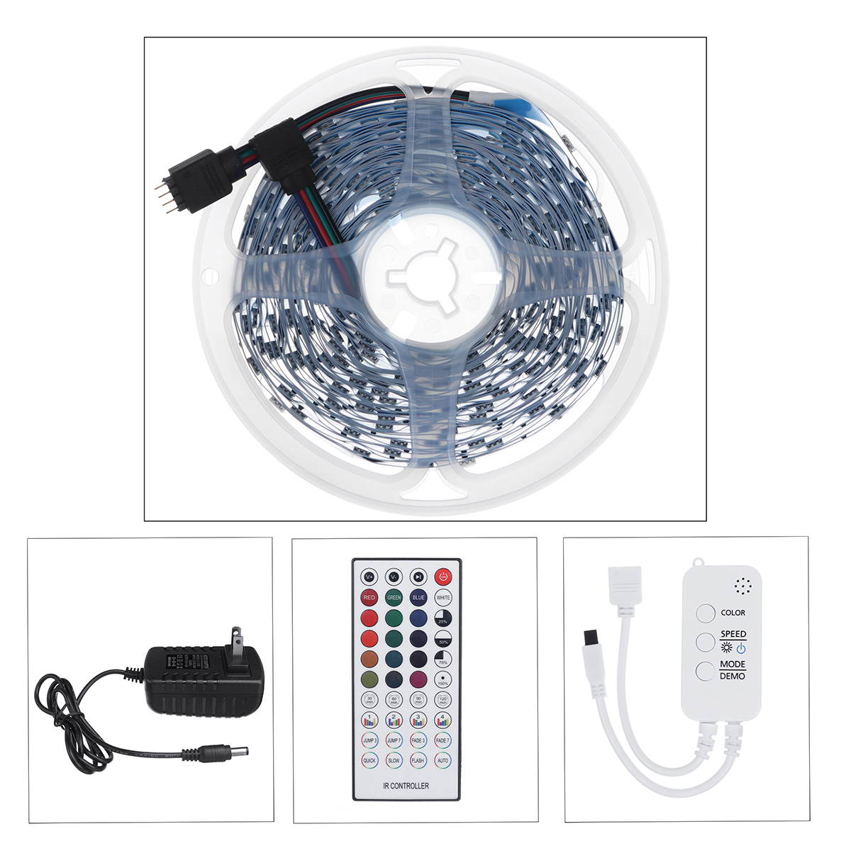 Find 5M/7.5M/10M/15 M Smart LED Strip Light RGB IP20 Waterproof Remote Control Strip Lamp for Sale on Gipsybee.com with cryptocurrencies