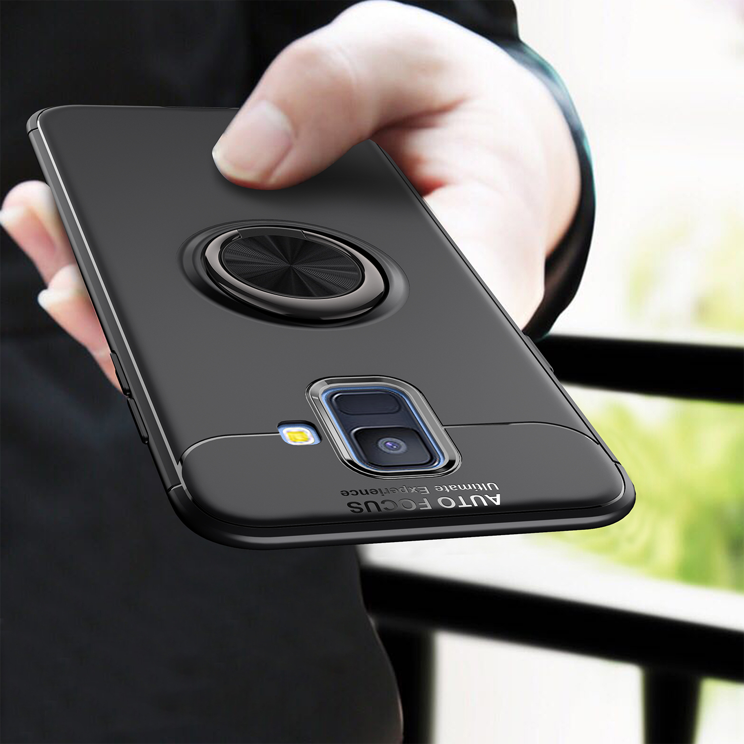 

C-KU 360º Rotating Ring Grip Kicktand Protective Case For Samsung Galaxy A6 2018