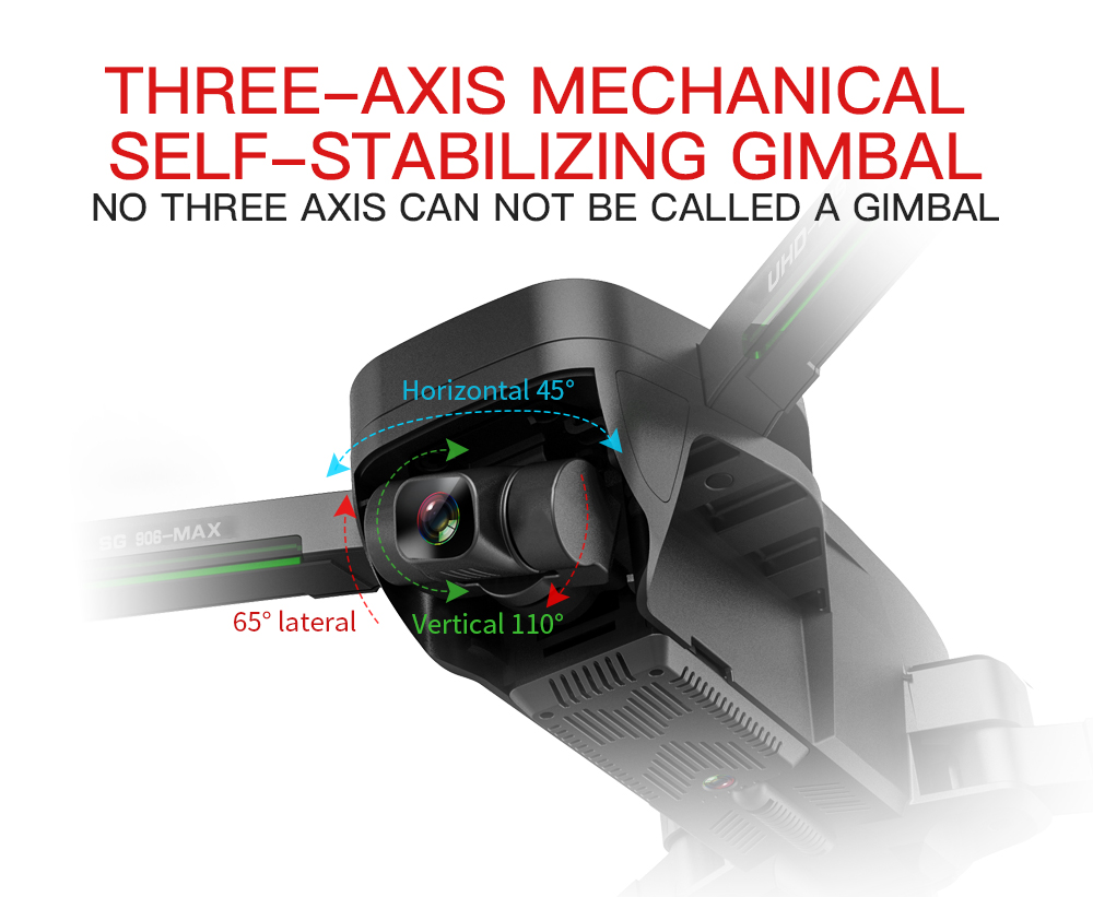ZLL SG906 MAX GPS 5G WIFI FPV With 4K HD Camera 3-Axis EIS Anti-shake Gimbal Obstacle Avoidance Brushless Foldable RC Drone Quadcopter RTF 142