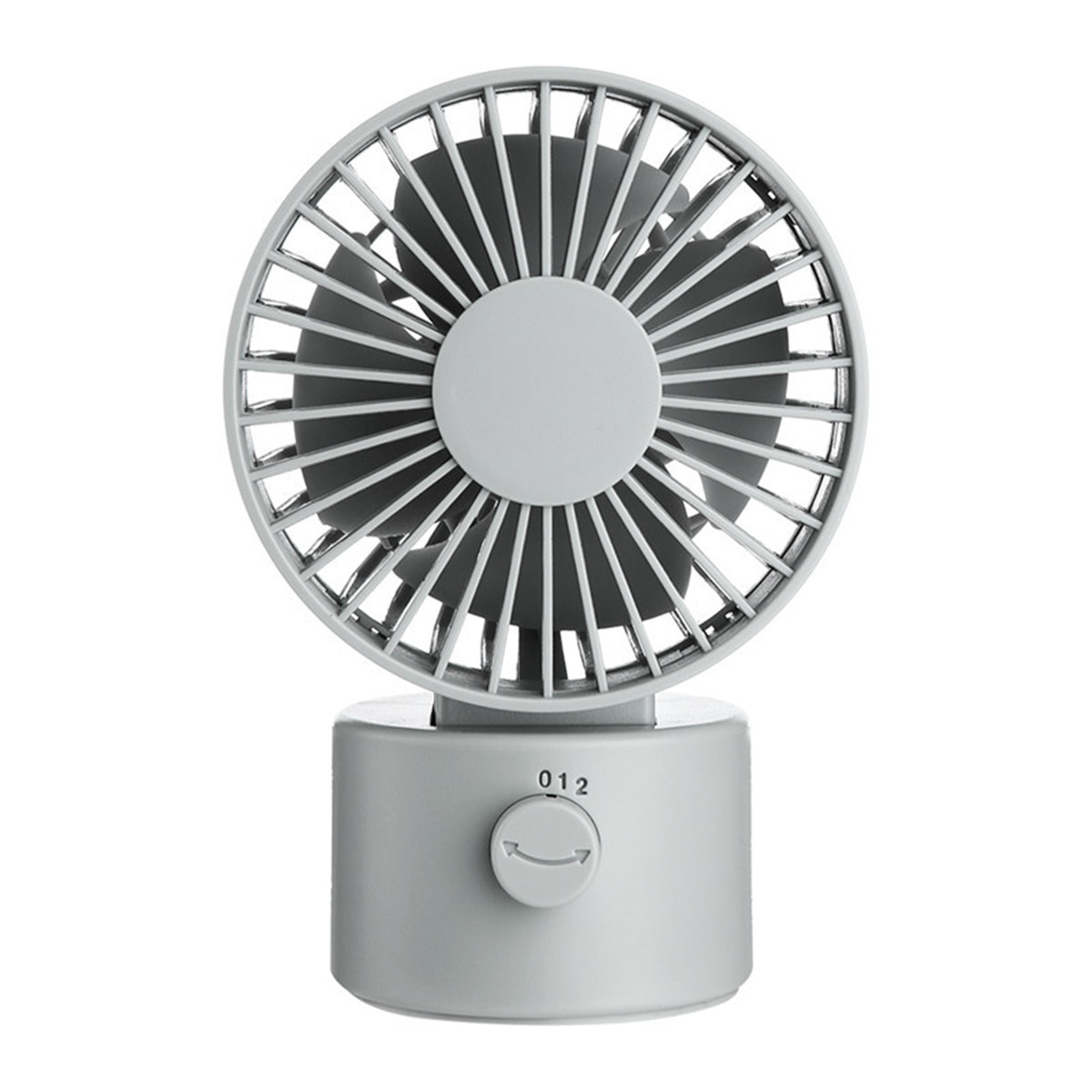 

1.2W Mini USB Rechargeable Desktop Silent Fan 2 Modes Wind Speed Oscillating Cooling Fan