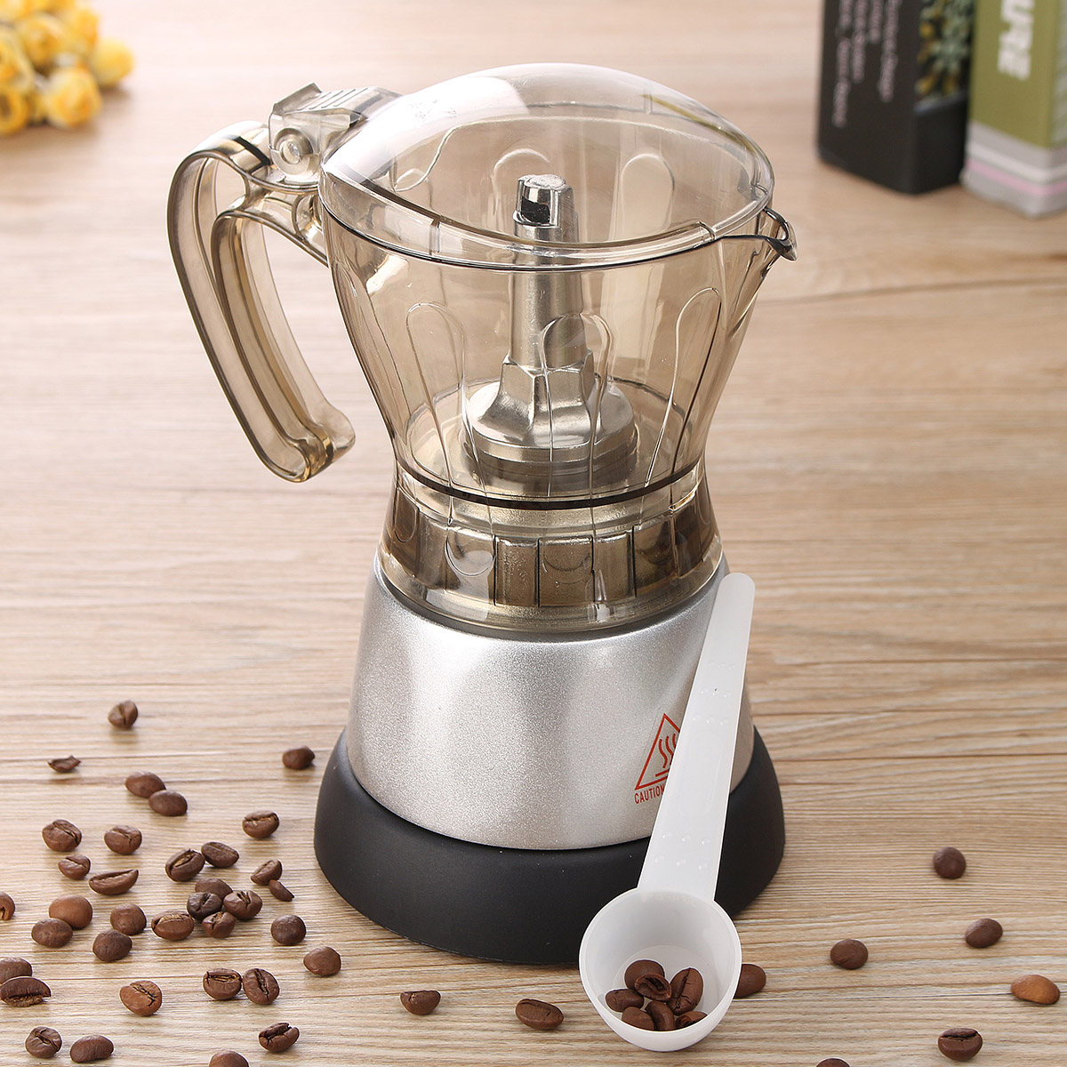 4 Cup Automatic Transparent Acrylic Coffee Maker Percolator Moka Pot Stovetop Espresso Pot Machine 11