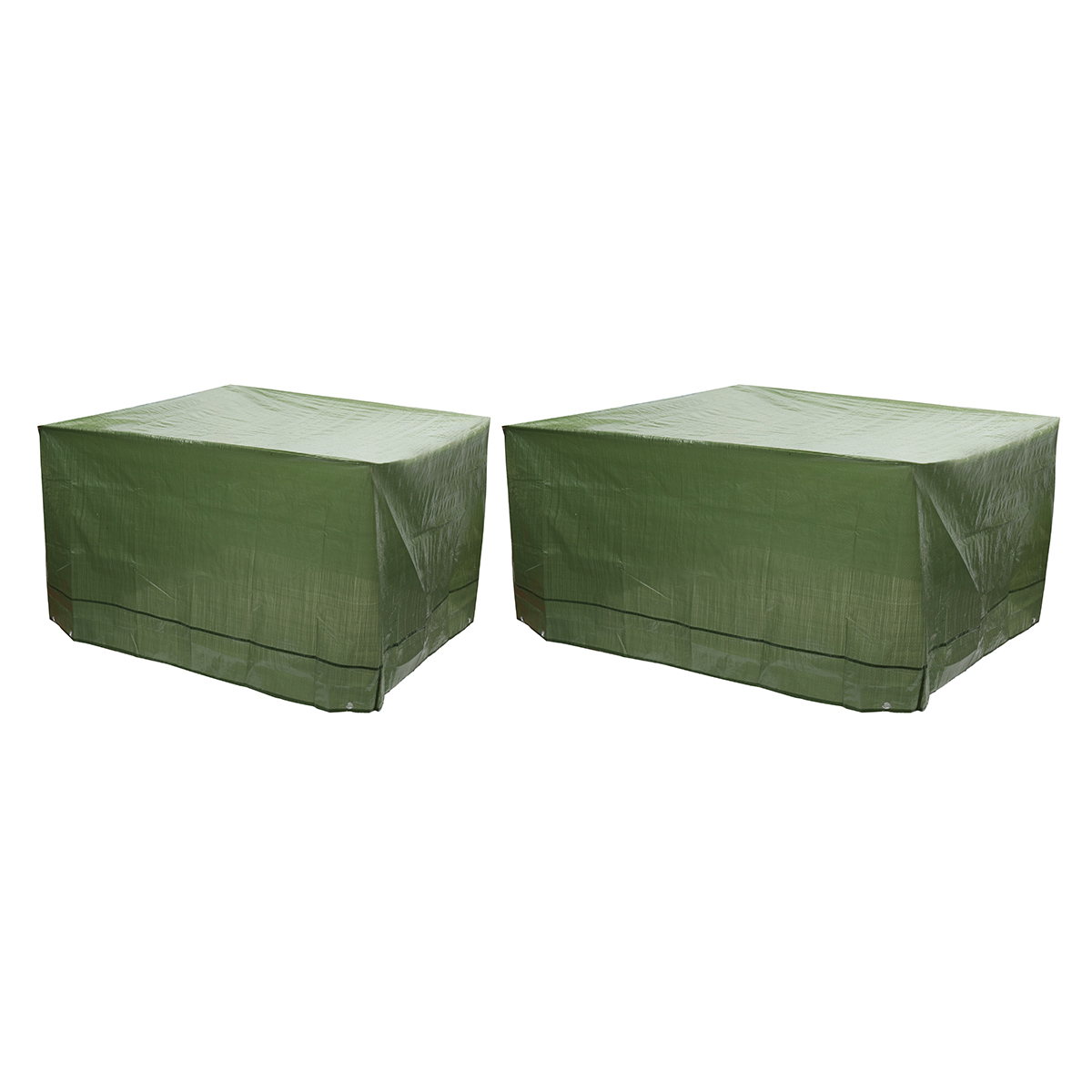 

Single New PE Woven Durable Garden Furniture Dustproof And Waterproof Cover ArmyGreen