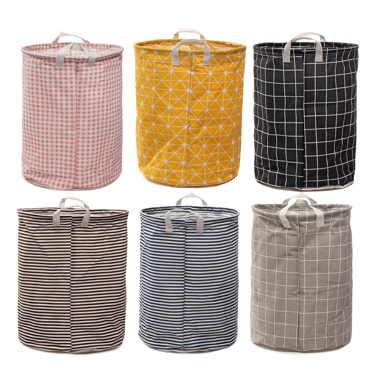 

Foldable Large Storage Laundry Hamper Clothes Baskets Sorter Canvas Laundry Washing Bag