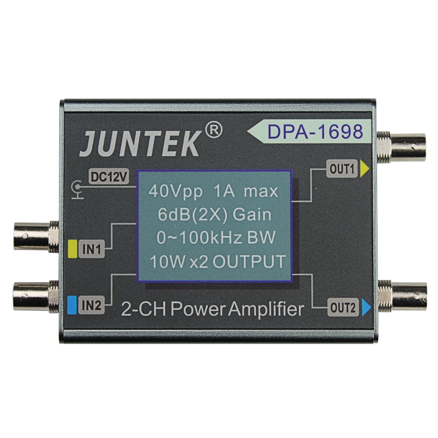 

High Power 0~100 KHZ Dual Channel 10W X2 DDS Function Signal Generator Power Amplifier