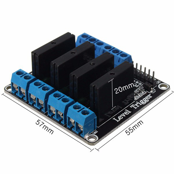 5V 4 Channel SSR G3MB-202P Solid State Relay High level Trigger Module For Arduino
