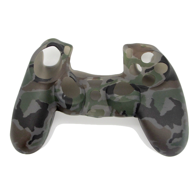 Camouflage Army Soft Silicone Gel Skin Protective Cover Case for PlayStation 4 PS4 Game Controller 41